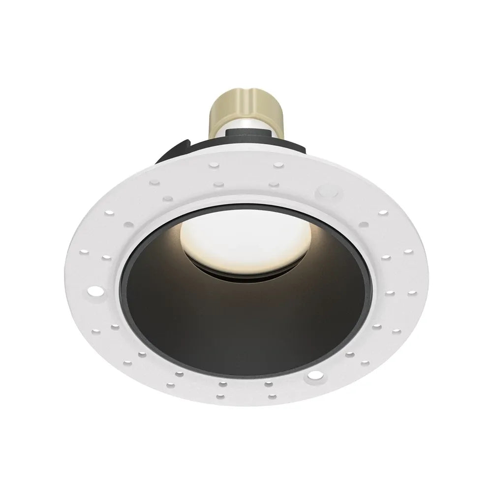 Spot incastrat rotund din Aluminiu Alb/Negru H4xD10cm IP 20 GU10 10W Share