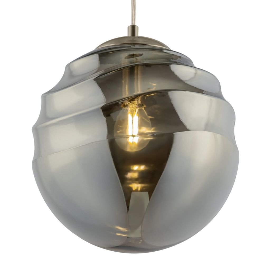 Pendul cu inaltime reglabila din Sticla Negru D25xH148cm Vinare