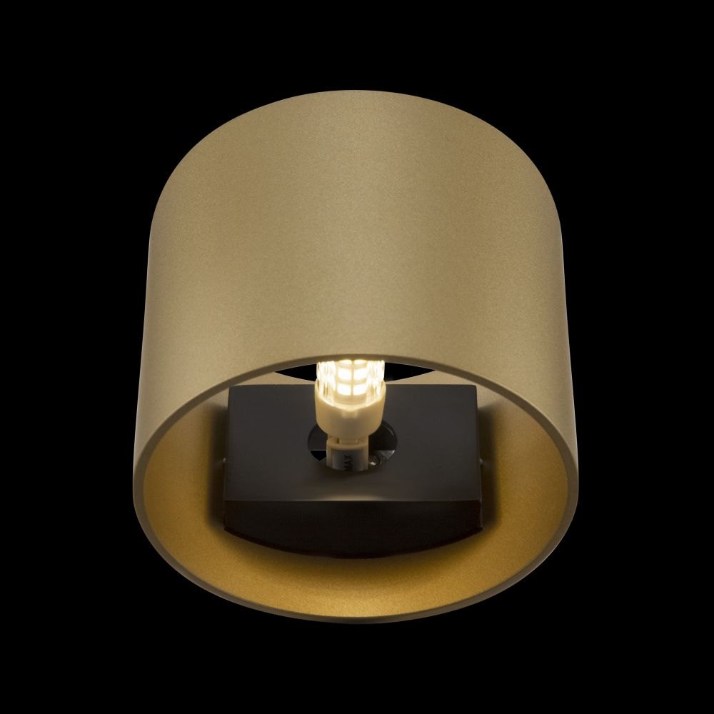 Aplica de perete din Metal Auriu D10xH8cm Rond
