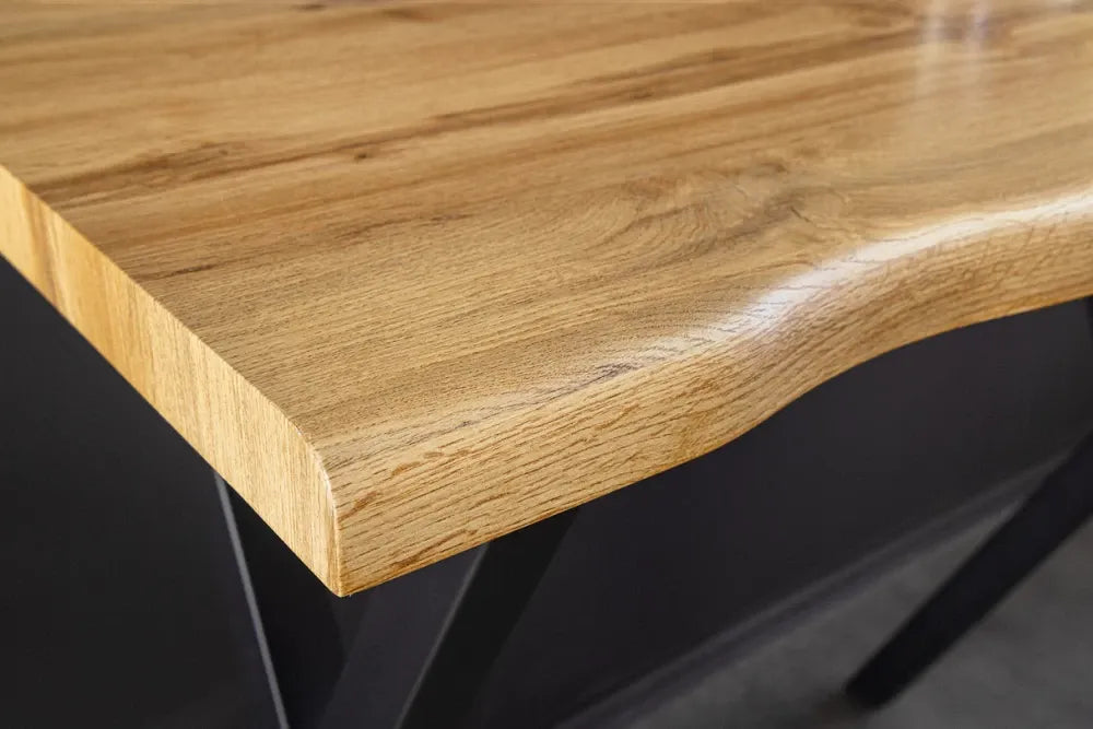 Masa bar din Derivat din lemn Maro si Metal Negru L120xH100cm Wild