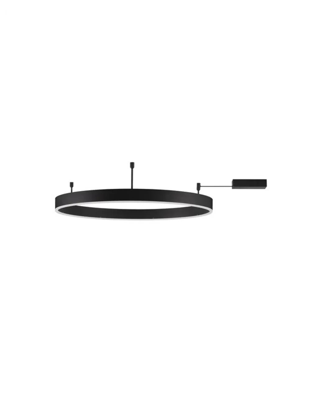 Plafoniera din Aluminiu Negru H18xL80cm IP20 50W 4166lm 3000k MOTIF