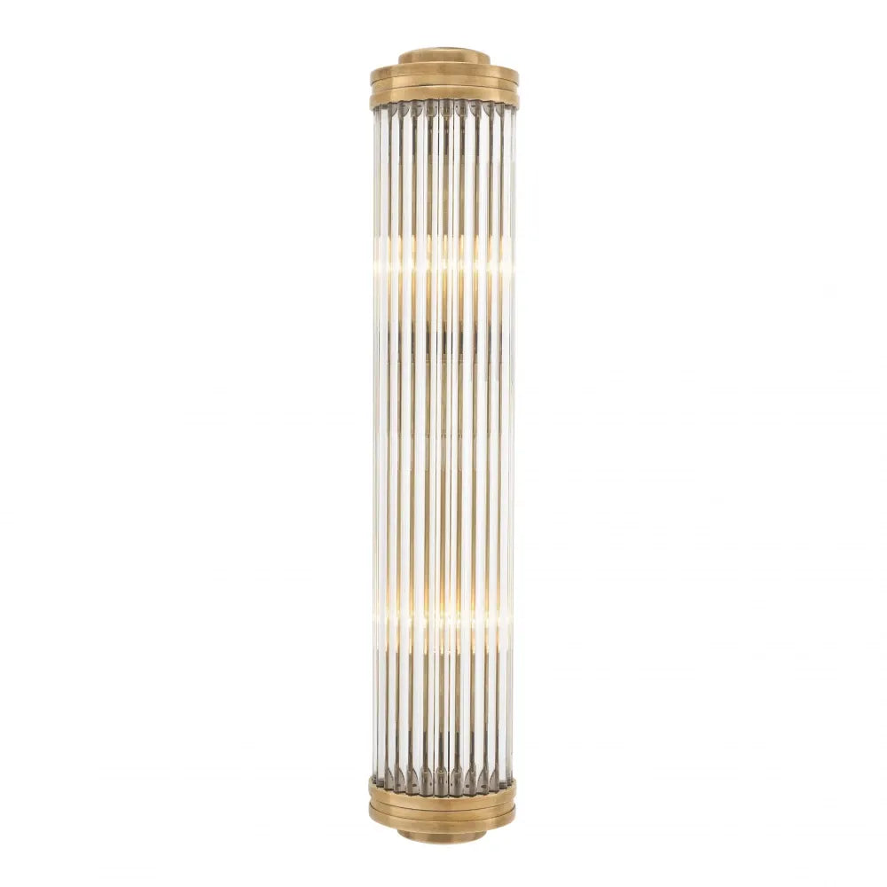 Aplica de perete din Metal Alama si Sticla Transparent H60xL11cm Gascogne XL Eichholtz