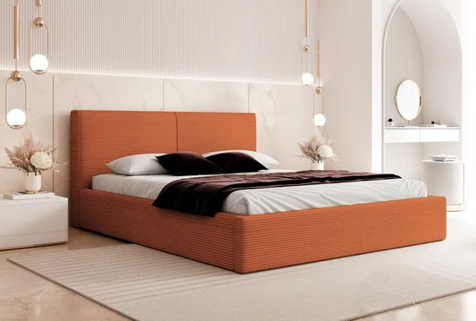 Pat 200 x 200 tapitat cu Corduroy Poso Portocaliu Noma