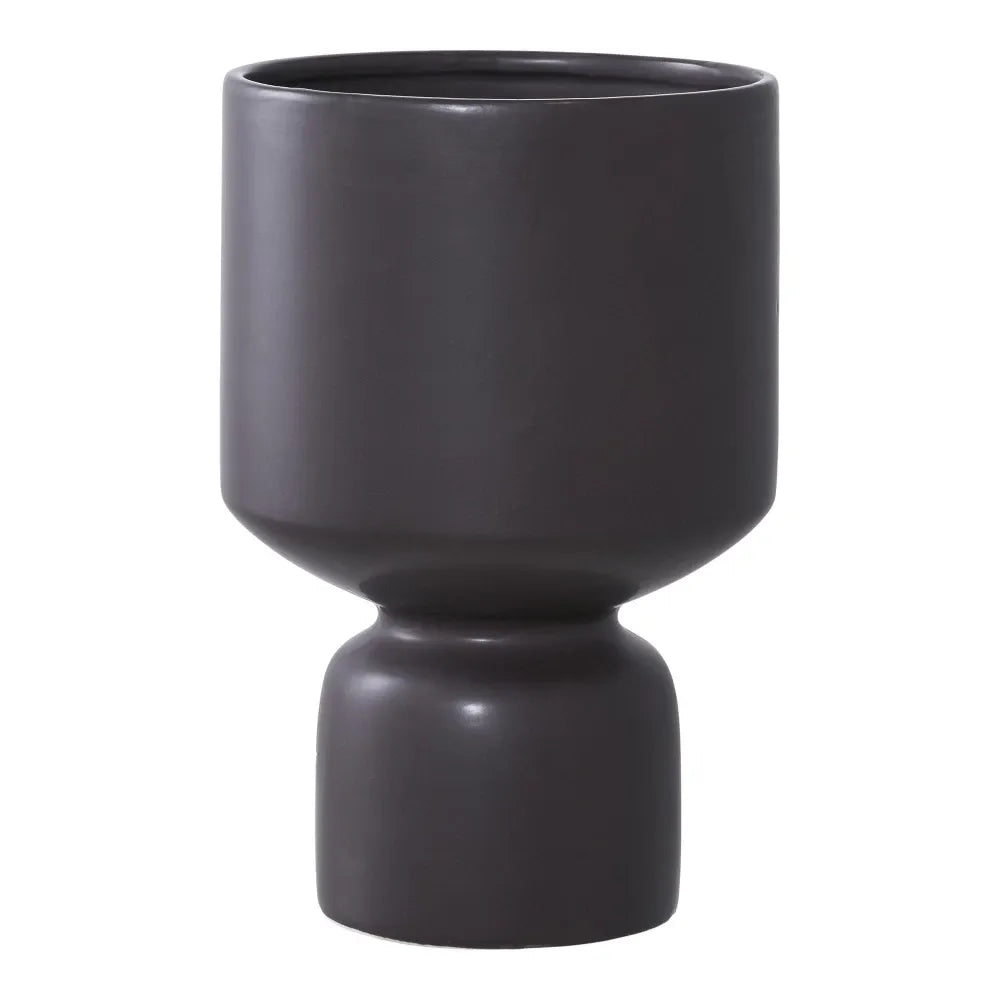 Ghiveci din Ceramica Negru H23,5xD15cm HN0893