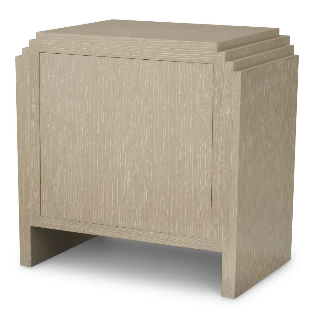 Noptiera din Furnir de stejar Maro deschis L58xH57cm ArtDeco Eichholtz