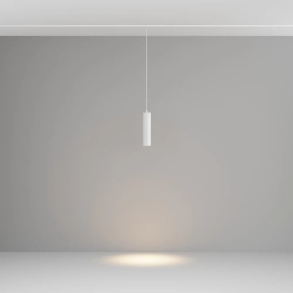 Pendul pentru sina Exility din Aluminiu Alb H122xL20cm 12W 1040lm 3000k Focus LED