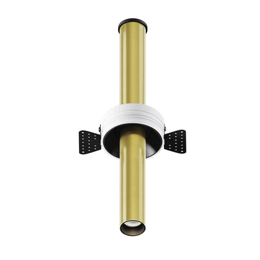 Spot incastrat din Aluminiu Negru/Alama H31.6xD3cm 7W 460lm 3000k Focus T