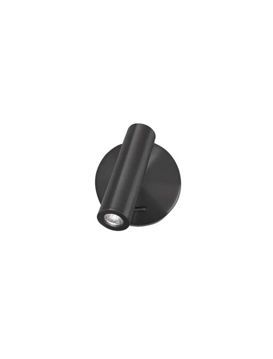 Aplica de perete din Aluminiu Negru H11xL11cm IP20 3W 190lm 3000k LAREDO