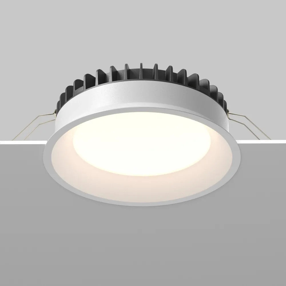 Spot incastrat din Aluminiu/plastic Alb H6xD17.5cm 24W Okno