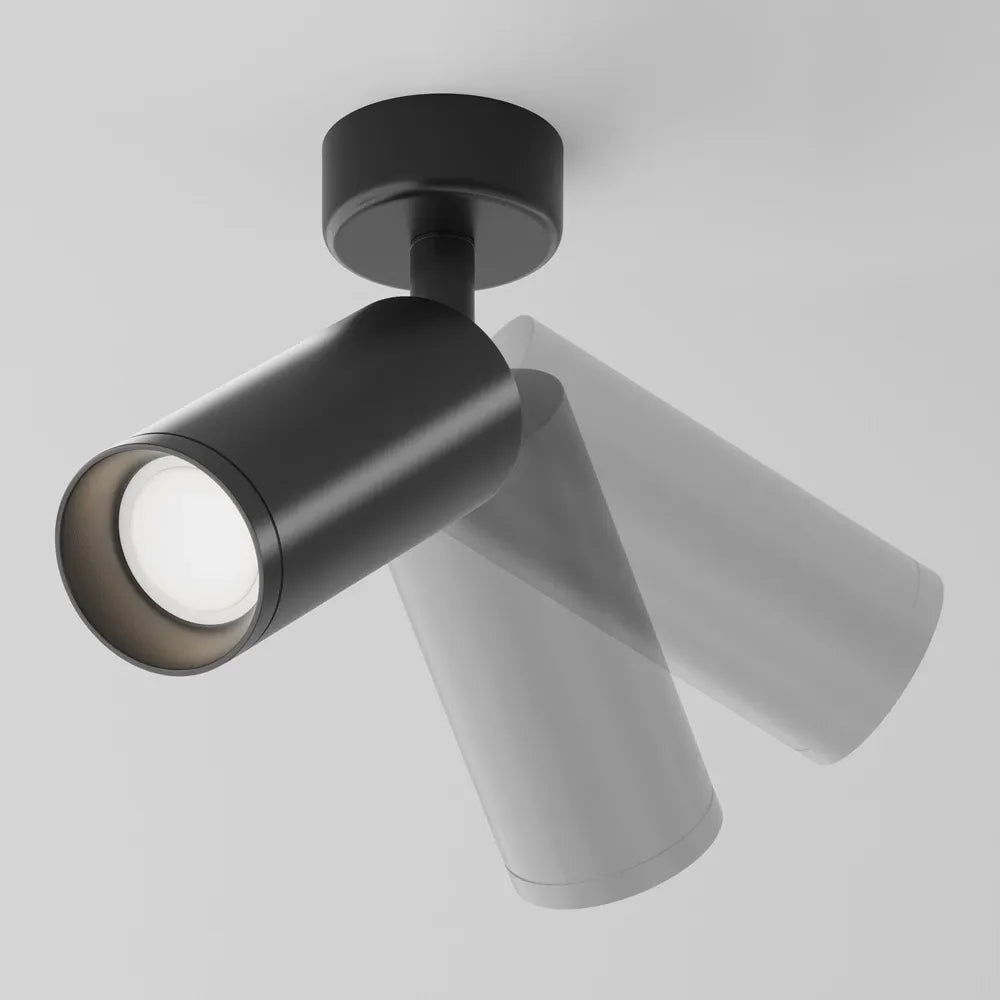 Spot aplicabil din Aluminiu Negru H19.5xL13cm IP 20 GU10 50W Focus