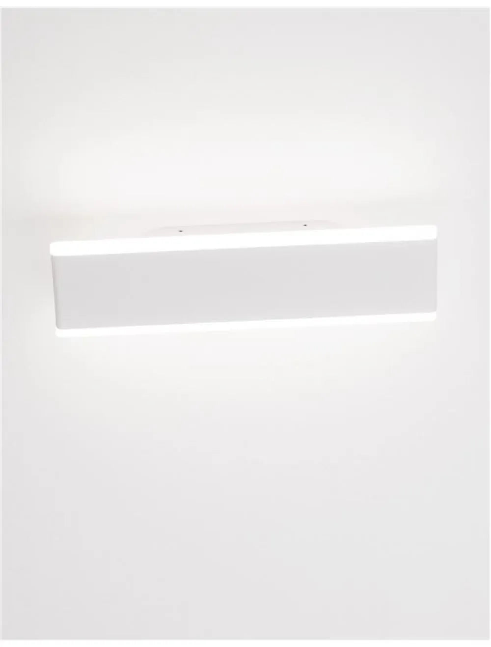 Aplica de perete structura din Aluminiu Alb si abajur din Acrilic  H8xL30.4cm IP20 2x8W 1056lm 3000k LINE