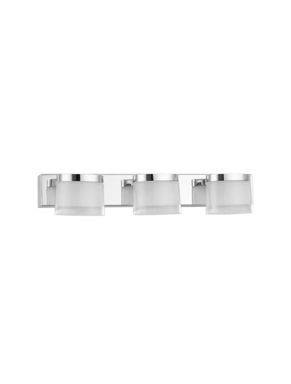 Aplica de perete structura din Aluminiu Argintiu si abajur din Acrilic Alb H7.5xL38cm IP44 15W 1539lm 3000k SABIA