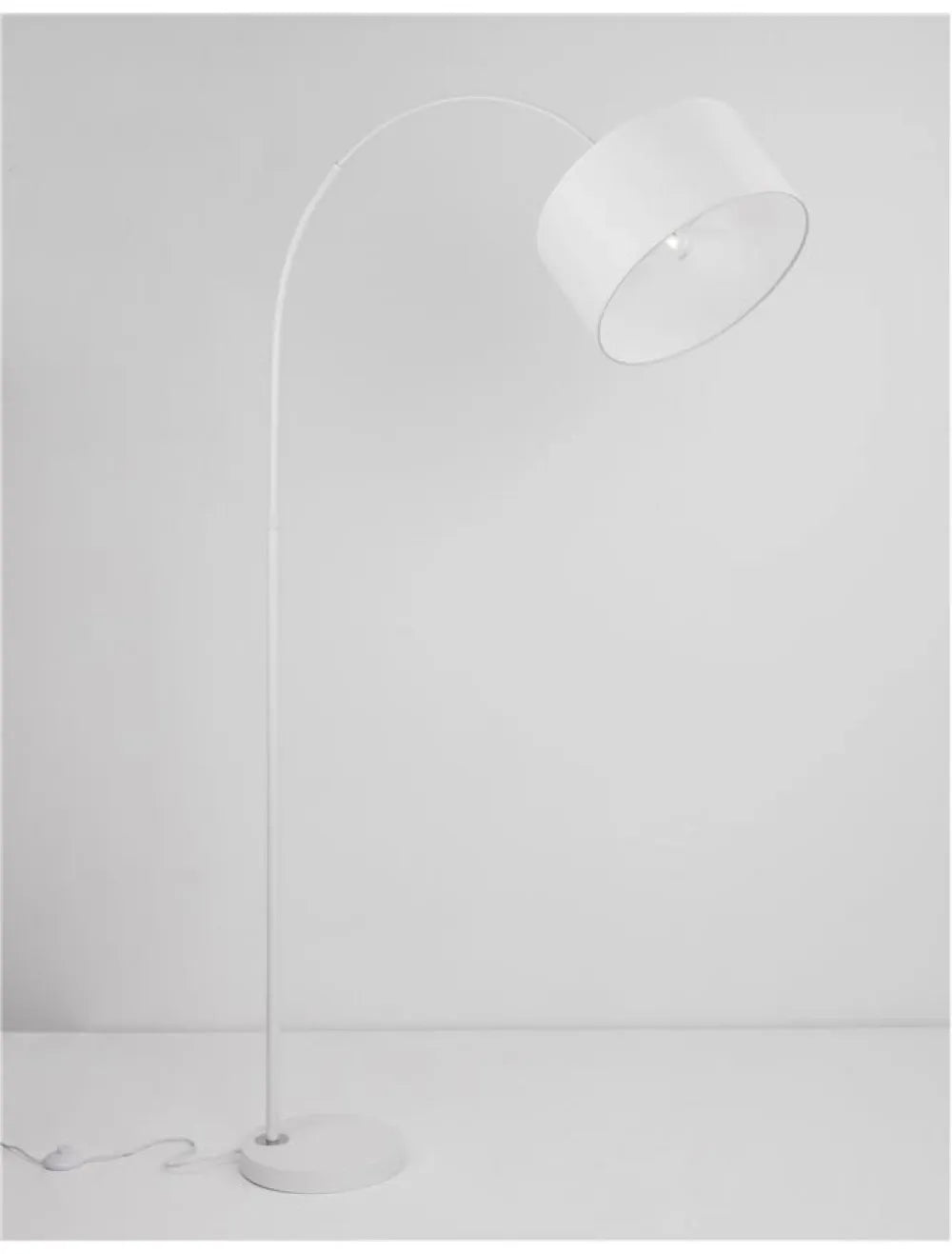 Lampa de podea structura din Aluminiu Alb si abajur din Textil Alb H180xL90cm IP20 SAMA