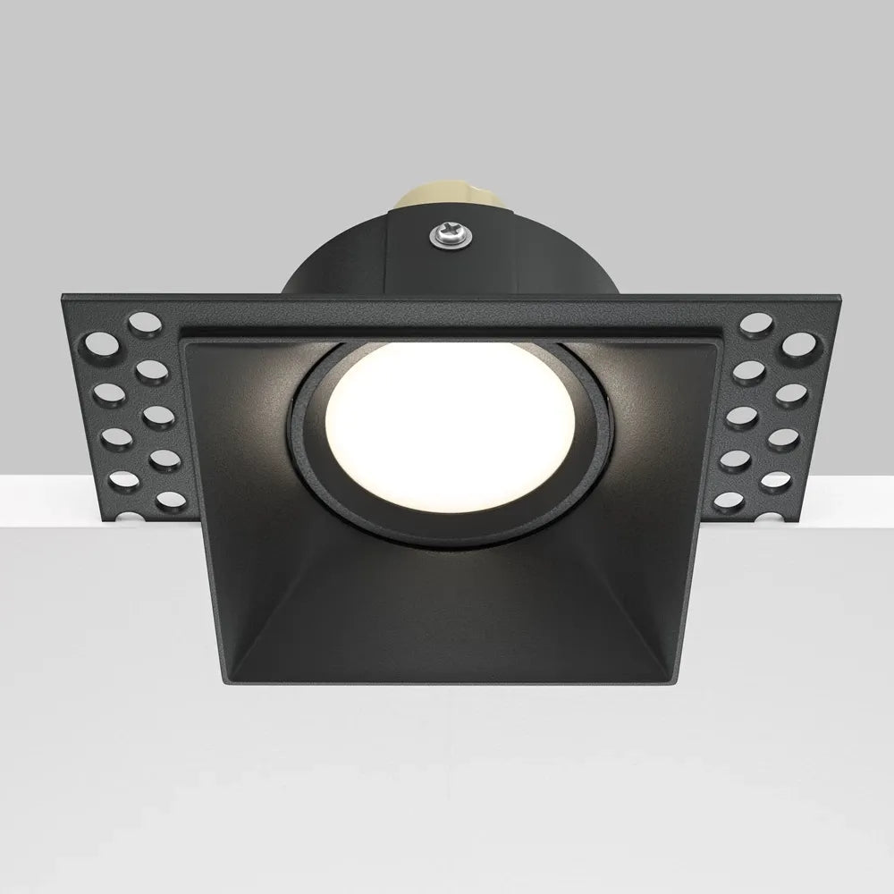 Spot incastrat din Aluminiu Negru H4xL11cm IP 20 GU10 50W Dot