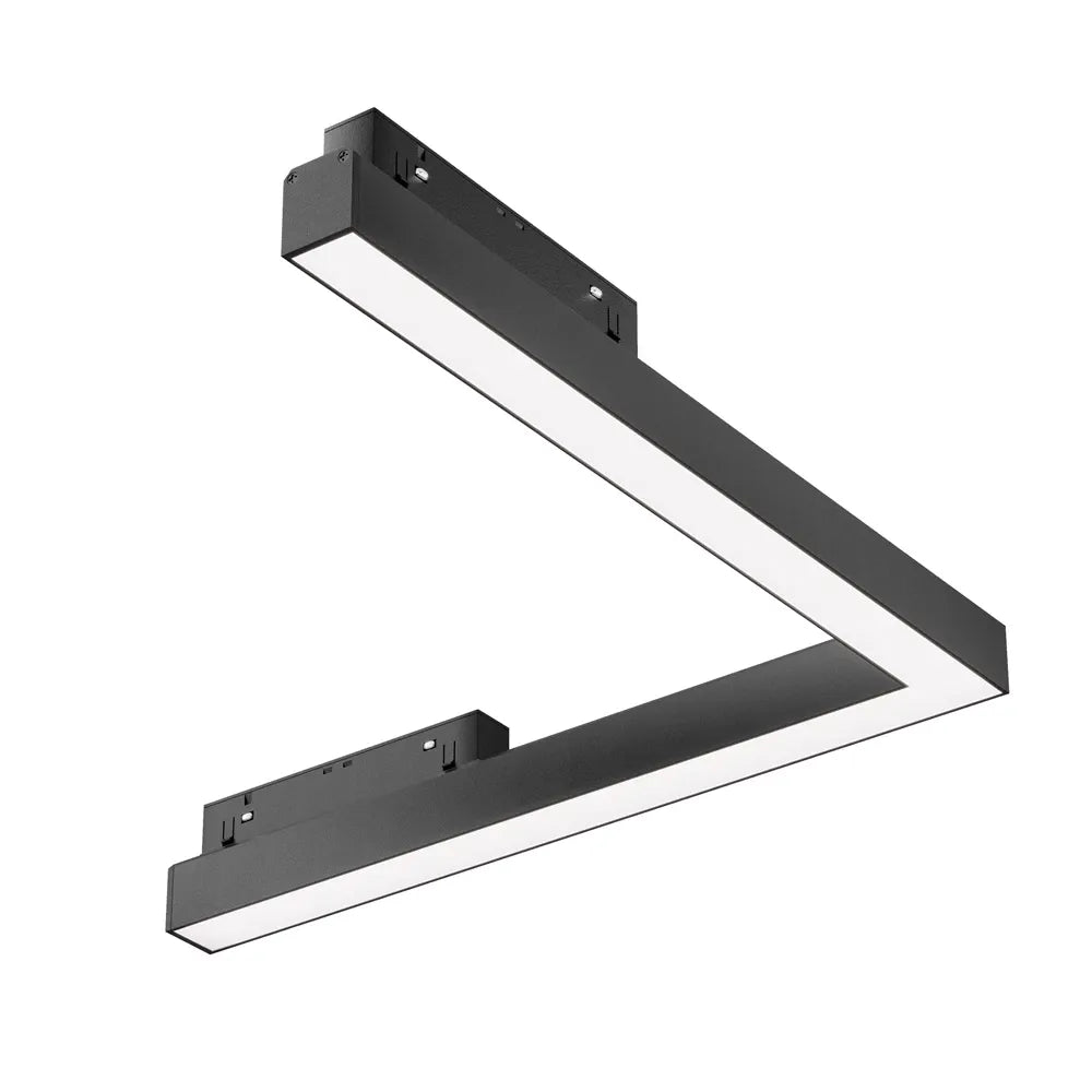 Spot pentru sina Exility incastrata din Aluminiu Negru H4xL30cm IP 20 24W 1250lm 4000k Basis