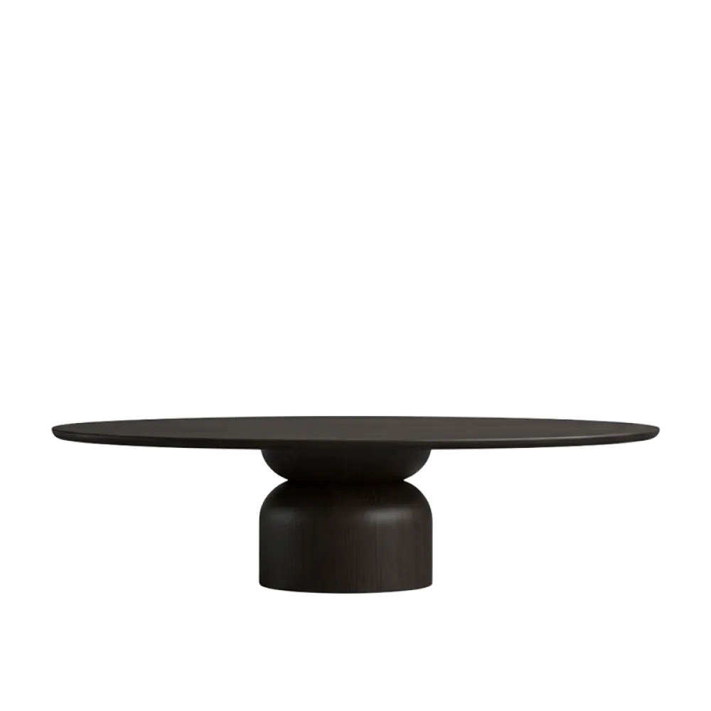 Masa dining Ovala din Lemn de Stejar in dimensiuni multiple Essenza