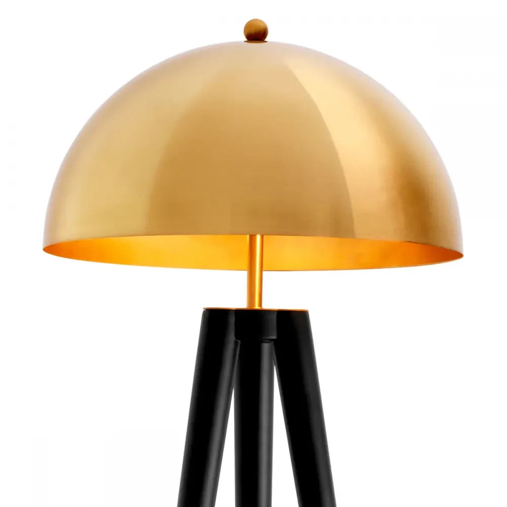 Lampa de podea din Metal Negru/Auriu H165xD50cm Coyote Eichholtz