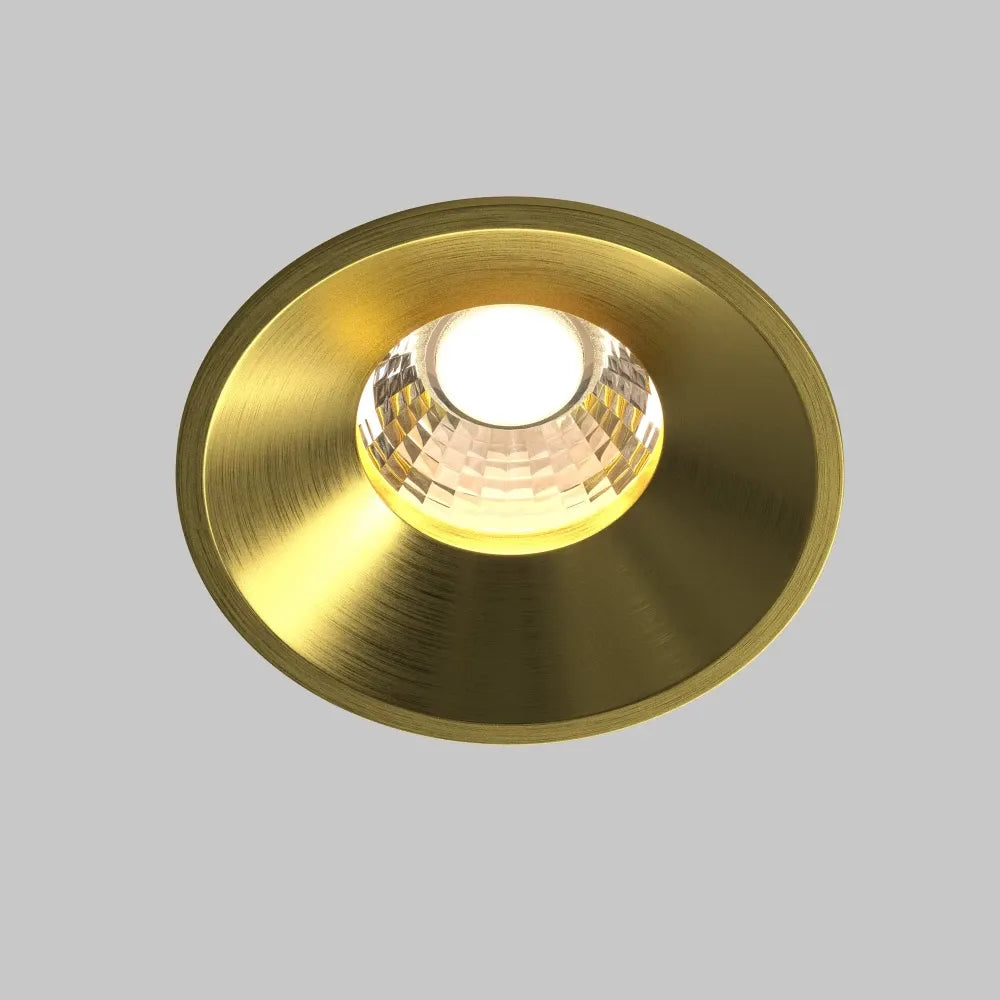 Spot incastrat din Aluminiu Alama H6xD8cm 12W 870lm 3000k Round