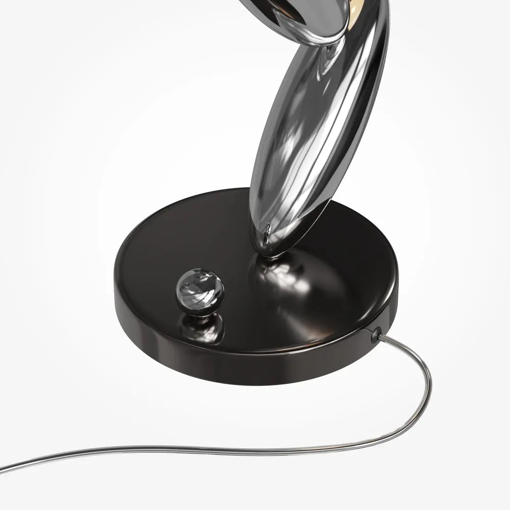 Veioza din Metal Gri si Sticla Alb H37xL22.5cm Resonance