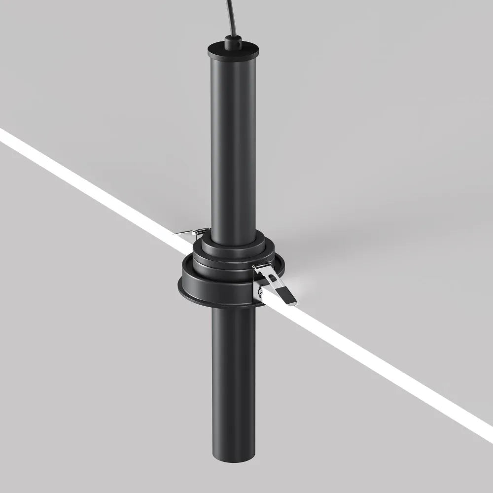 Spot incastrat din Aluminiu Negru H31.6xD3cm 7W 460lm 3000k Focus T