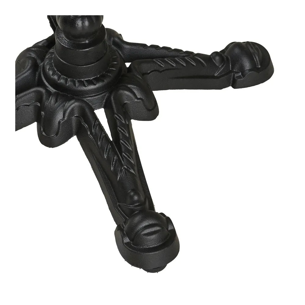 Masa de exterior din Fonta Negru si Placaj Alb D60xH74cm Bistro
