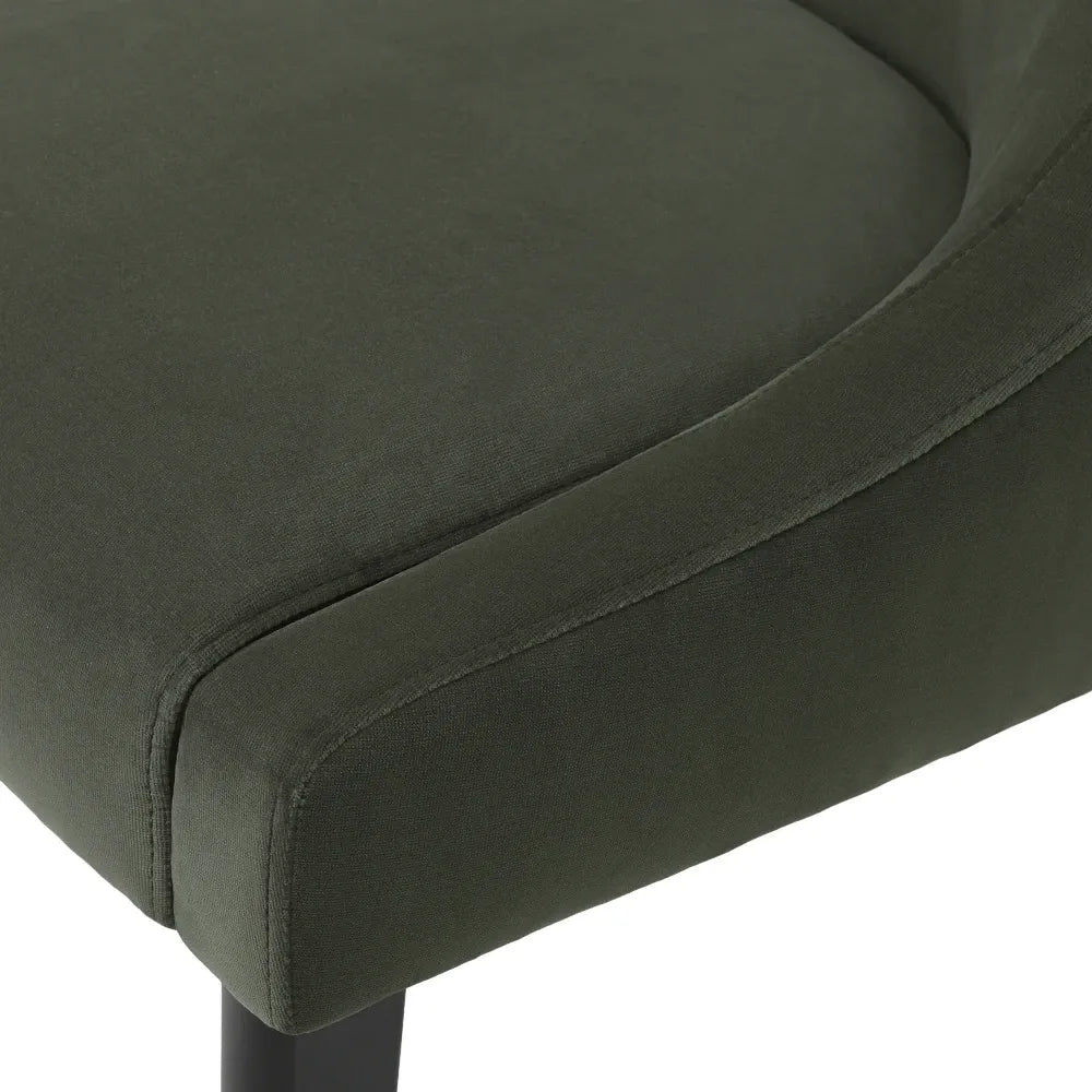 Scaun tapitat cu Catifea Verde L59.5xA65xH82cm Chavelle Eichholtz