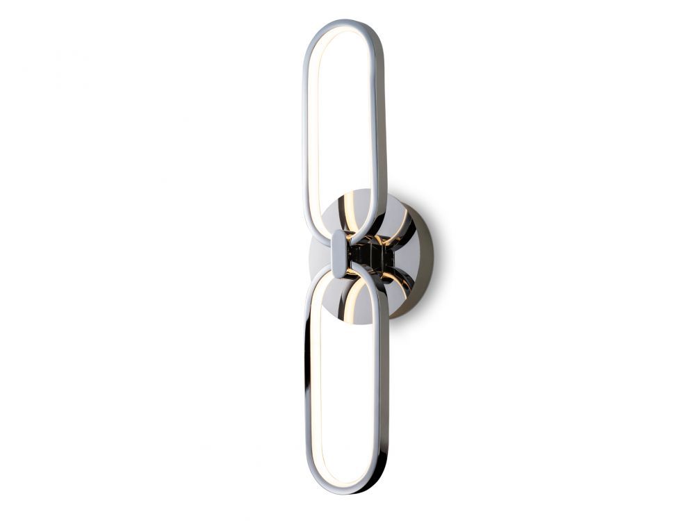 Aplica de perete reglabila din Metal Argintiu cu LED L50x8xH13cm Colette