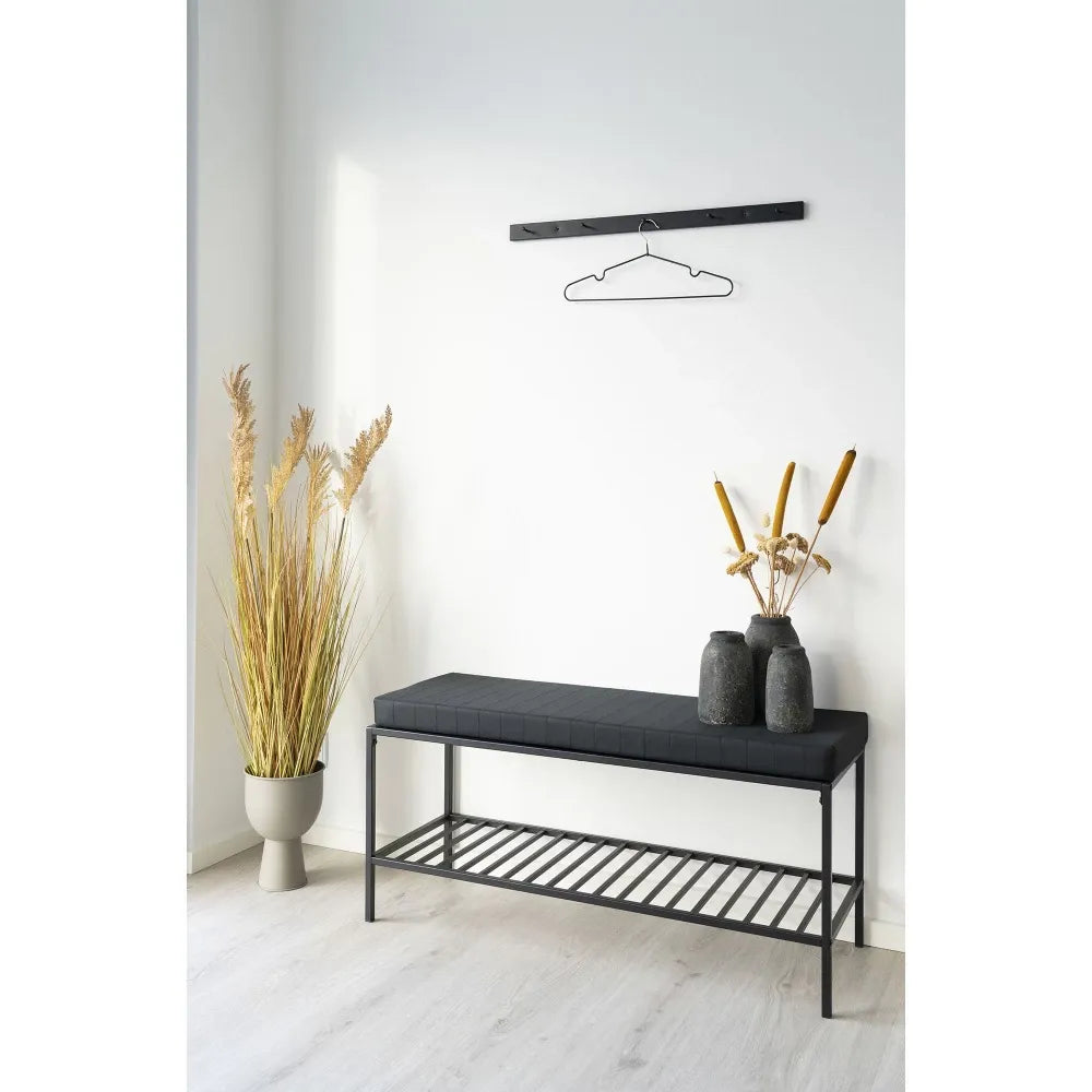 Cuier din Metal Negru L70xH4cm Vita