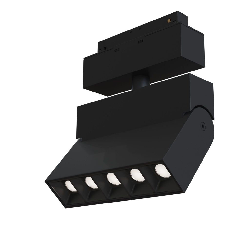 Spot Dreptunghiular pentru sina magnetica din Aluminiu Negru Points L14xH17cm 700lm