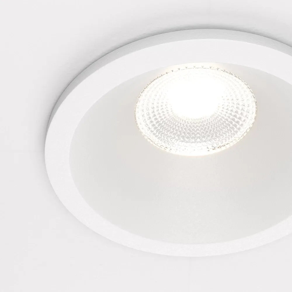 Spot incastrat rotund din Aluminiu Alb H6xD6cm IP 65 6W 480lm 4000k Zoom