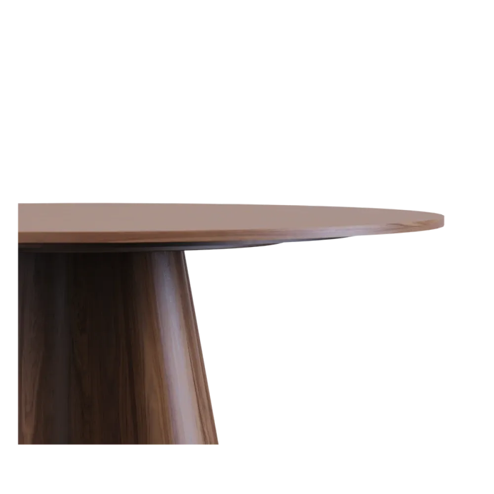 Masa dining rotunda din Lemn de Nuc in dimensiuni multiple Cortina