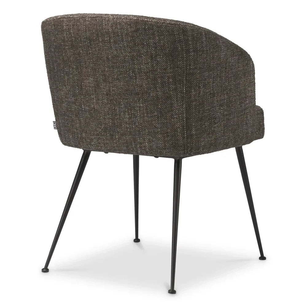 Scaun tapitat cu Stofa Maro L58xA58xH78cm Aiden Eichholtz
