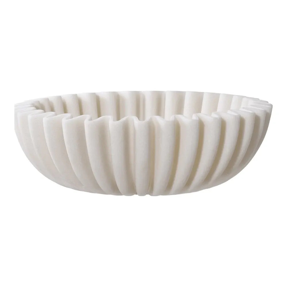 Bol decorativ din Polirasina Crem H6,5xD20cm HN0889