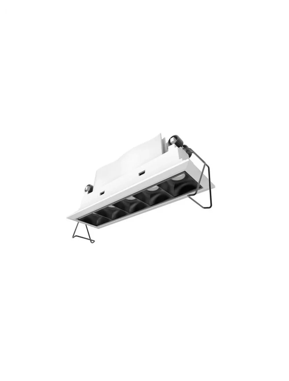 Spot incastrat din Aluminiu Alb/Negru H5.7xL15cm IP32 5*2W 820lm 3000k SWAN