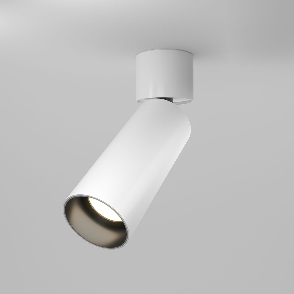 Spot aplicabil din Aluminiu Alb 12W 900lm 3000k D5xH16cm FOCUS LED