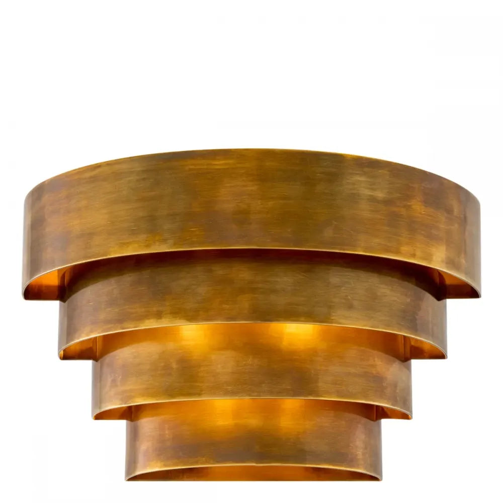 Aplica de perete din Metal Alama atichizata H18.5xL30cm Rizzi single Eichholtz