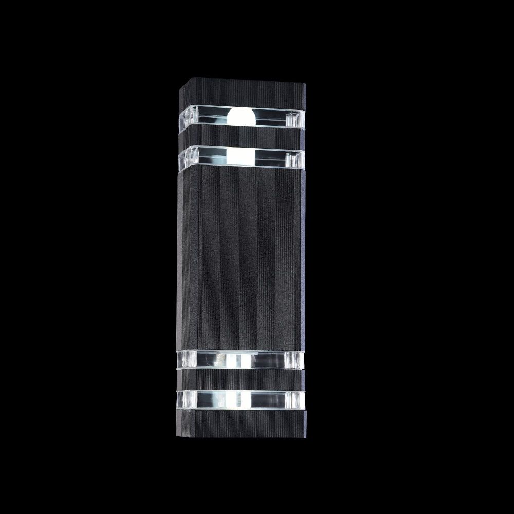 Aplica de perete pentru exterior din Sticla Transparent cu 2 becuri L11x10xH33cm Unter den Linden