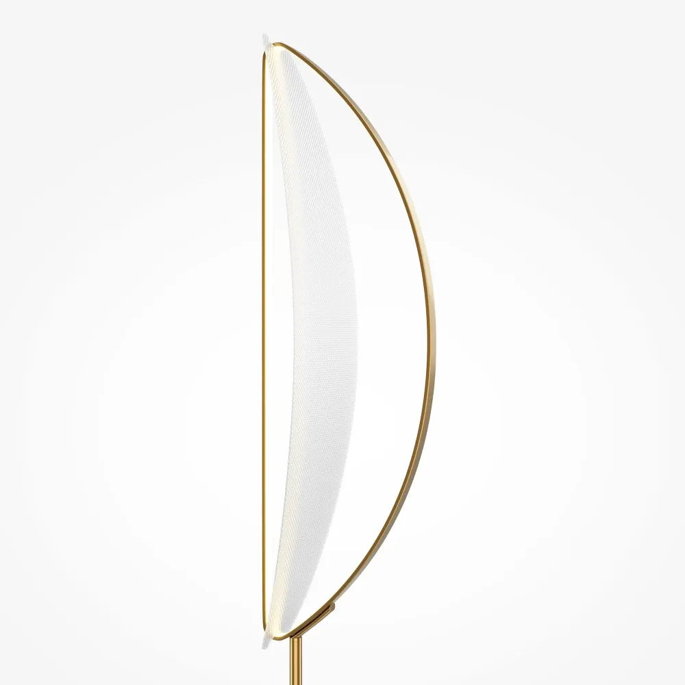 Lampa podea din Aluminiu Alama si Acrilic Transparent H158xL33cm Breeze