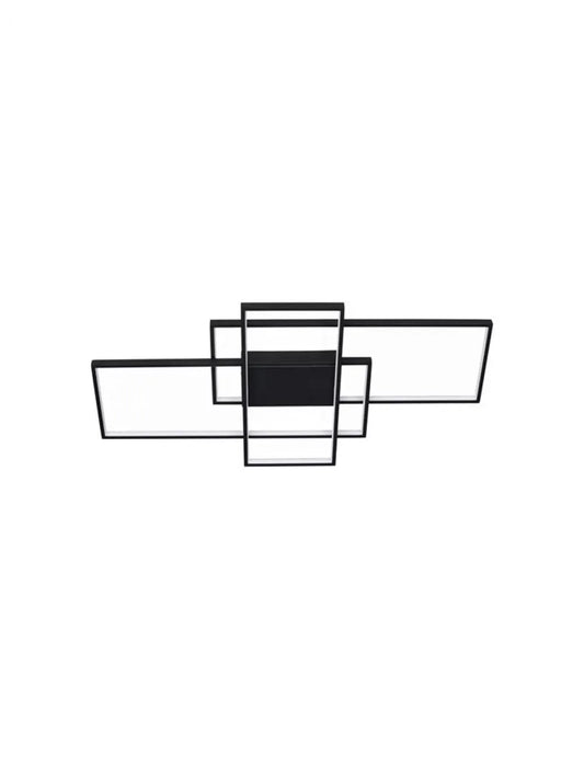 Plafoniera din Aluminiu Negru H8.5xL100cm IP20 58W 3455lm 2700-3500-5000k CLEA