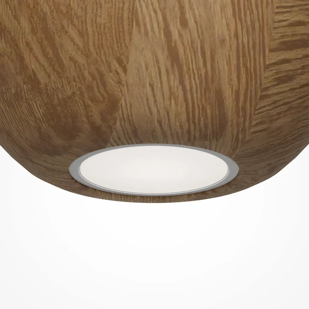 Pendul din Metal Negru si Lemn Bej H313.6xD12cm Basic Texture