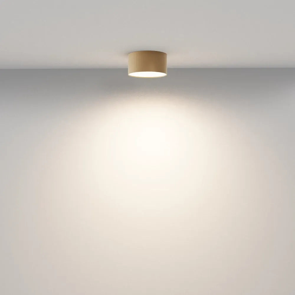 Spot aplicat din Aluminiu Auriu mat H6xD12cm Zon