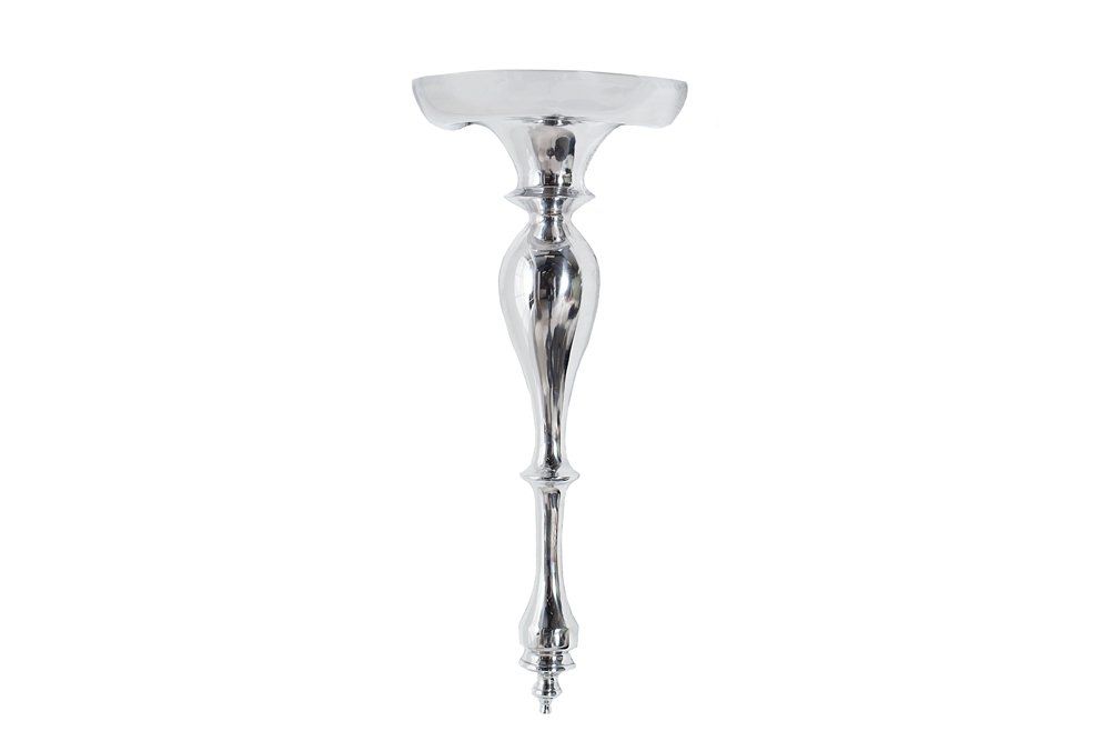 Etajera suspendata din Aluminiu Argintiu Scala L25xH60cm