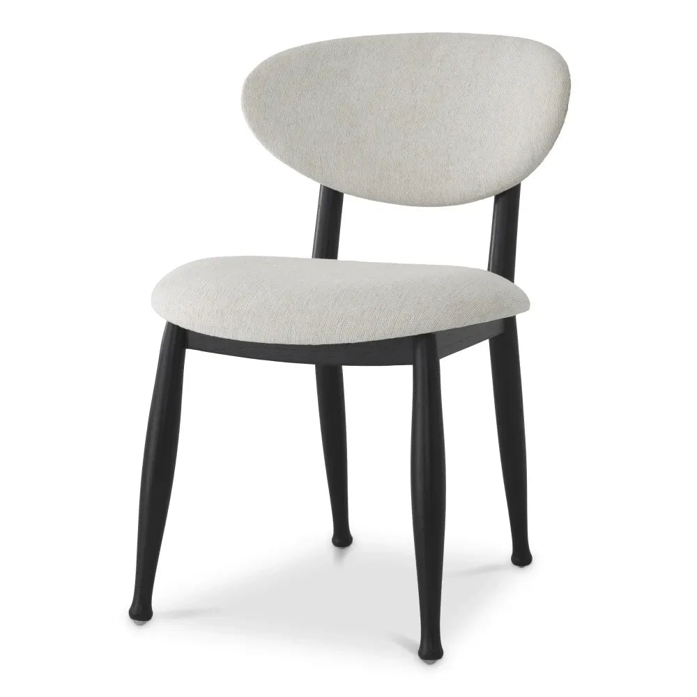 Scaun tapitat cu Stofa Crem L53xA59xH80cm Allston Eichholtz