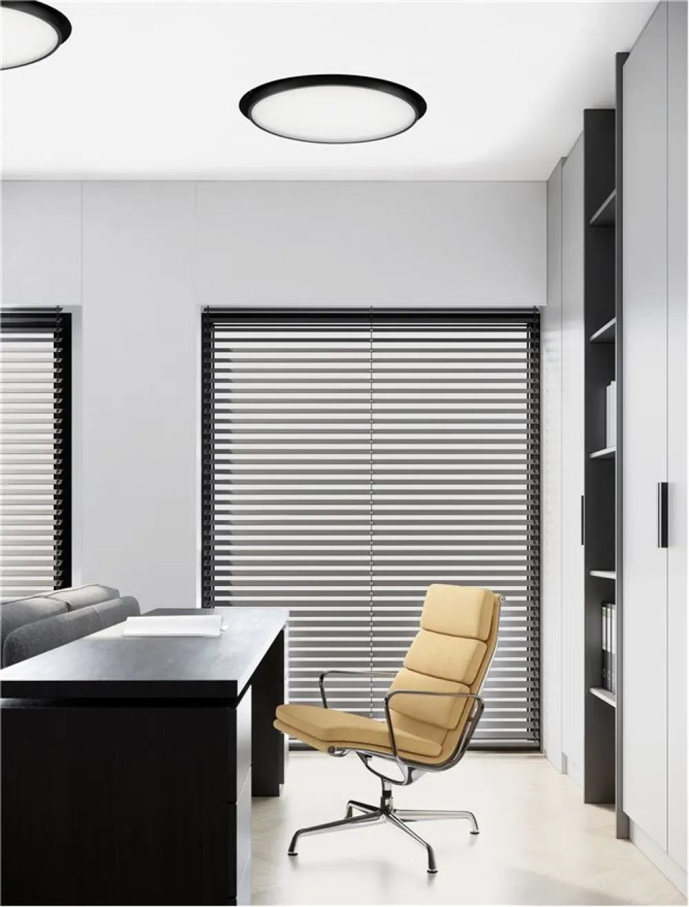 Plafoniera incastrata din Aluminiu Negru H12xL40cm IP20 24W 2341lm 2700-6000k PERFECT
