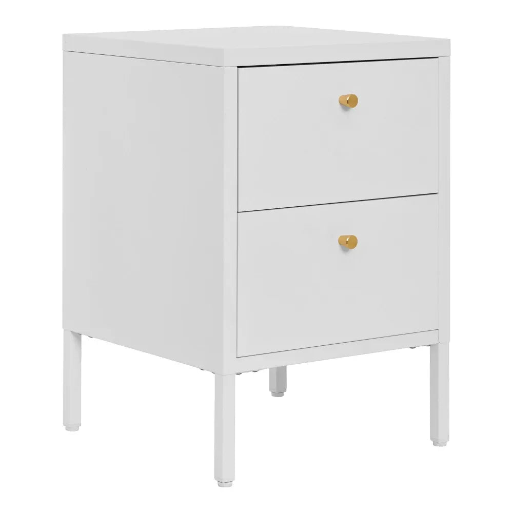 Noptiera din Metal Alb L40xH60cm Dalby