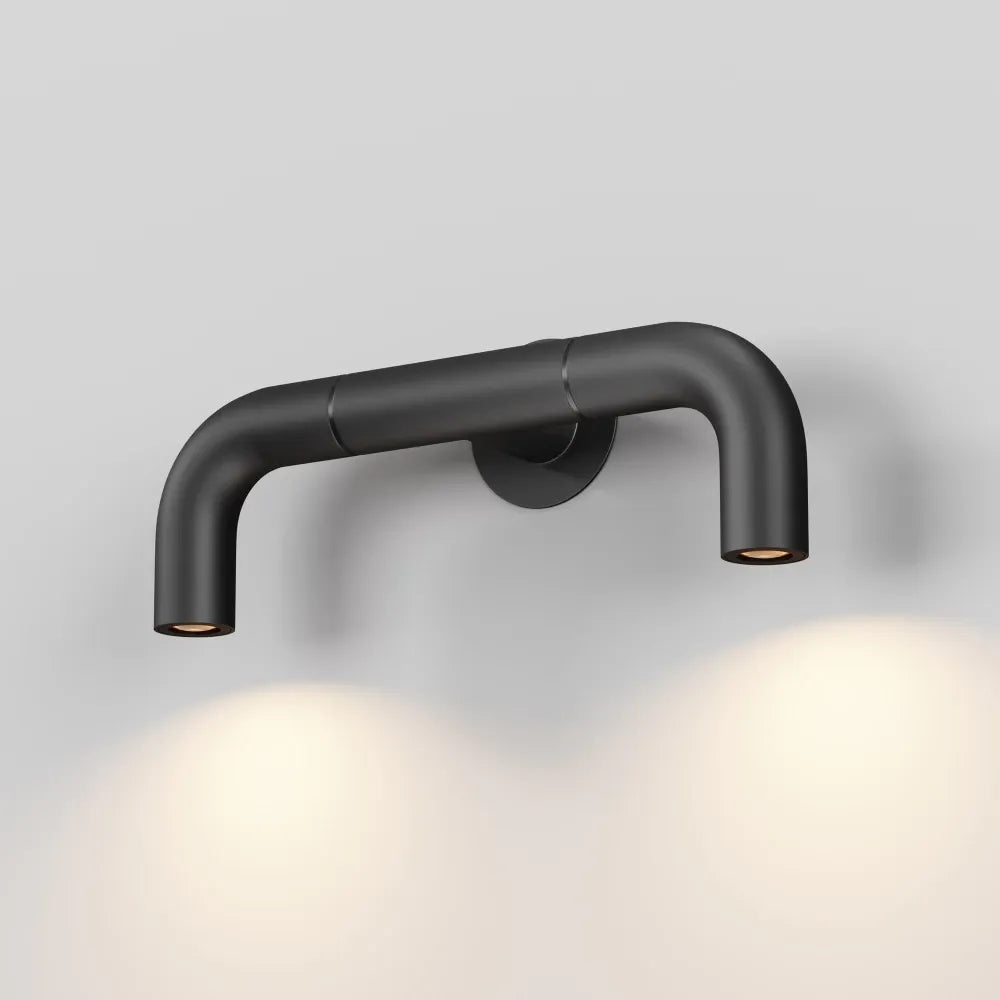 Aplica perete din Otel inoxidabil Gri grafit H10.9xL28.4cm Sleek