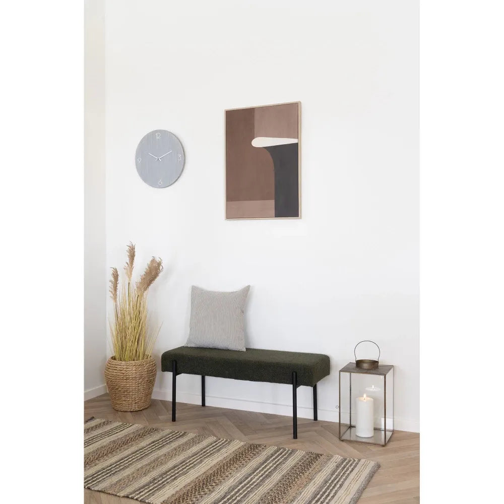 Ceas de perete din MDF Gri D40cm Ravenna