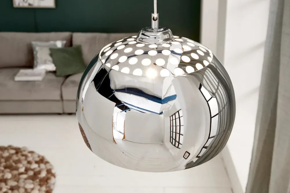 Pendul din Metal Argintiu D32xH22cm CHROME BALL