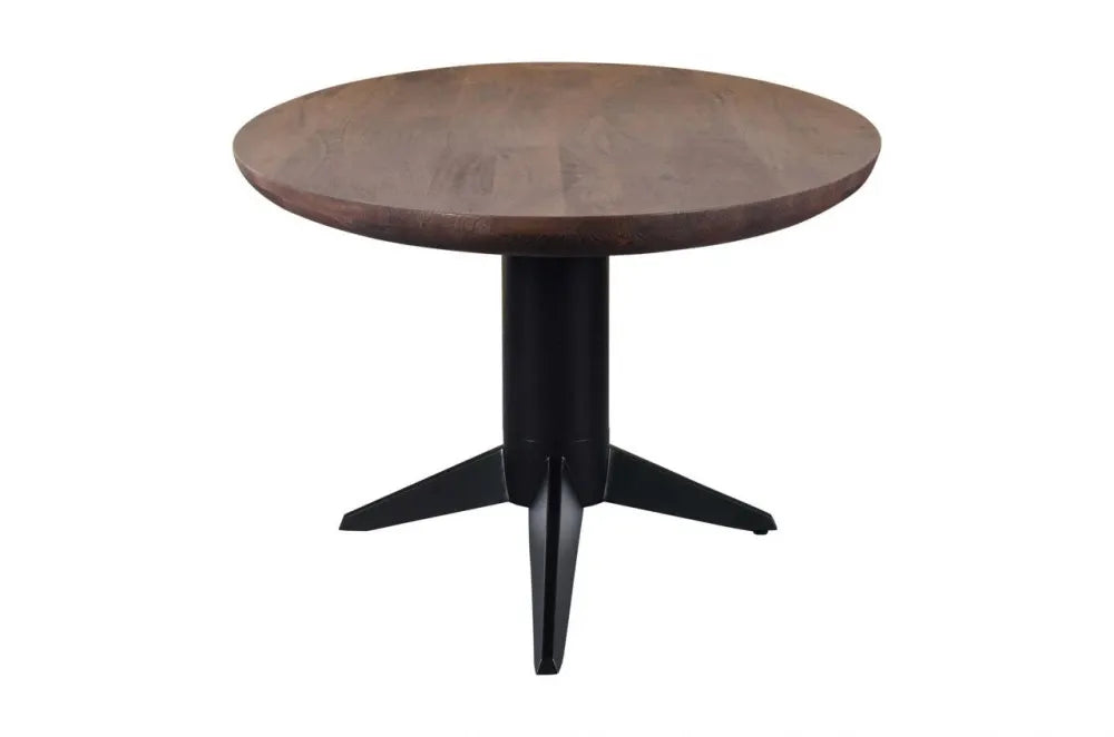 Masa ovala din Metal Negru si Lemn de mango Maro L230xH76cm Stafford Richmond interiors