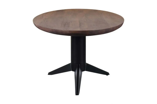 Masa ovala din Metal Negru si Lemn de mango Maro L230xH76cm Stafford Richmond interiors
